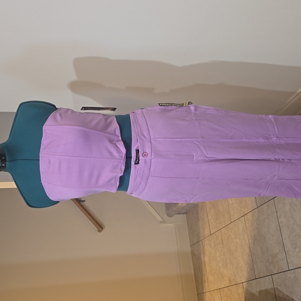 Like An Angel Lavender/Lilac Two-Piece Pant Set Sz XL